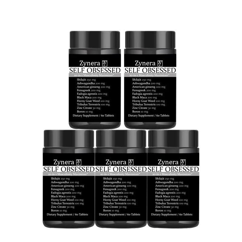 ManForce Trio – Ashwagandha, Shilajit & Maca Men's Vitality Supplement (60 Capsules)