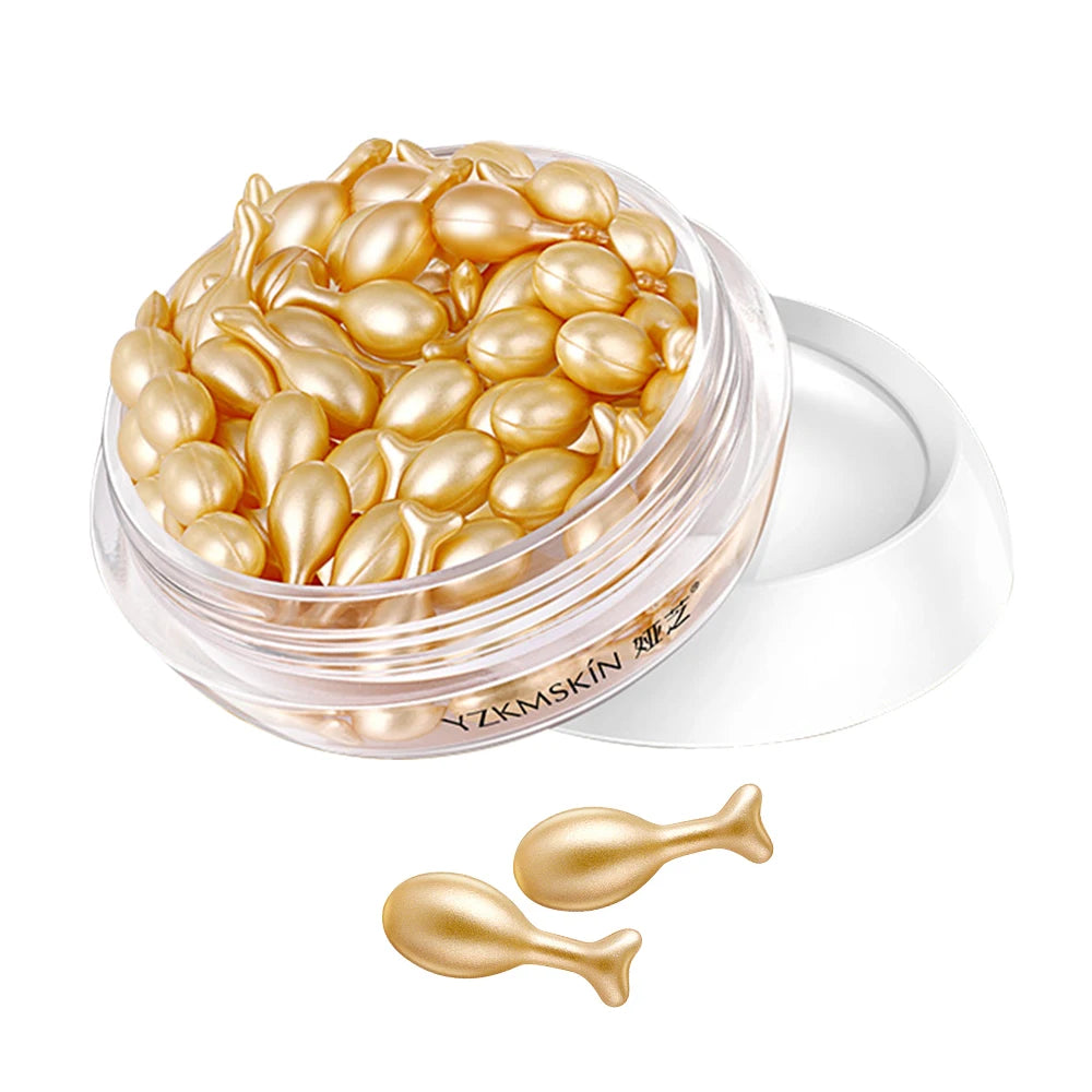 FullereneGlow Capsule Serum – Brightening & Firming Facial Essence (30/60 PCS)