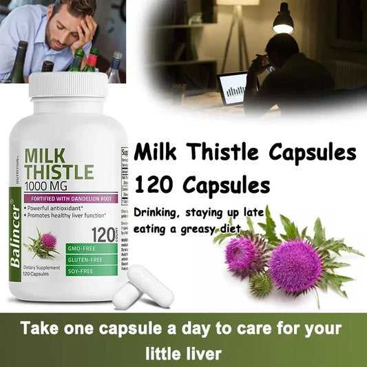 LiverShield – Milk Thistle & Dandelion Root Liver Detox Support (120 Capsules)