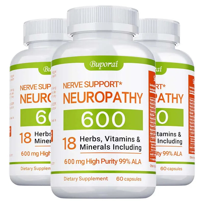 NeuroShield 600mg – Nervous System, Brain & Energy Support (60 Capsules)