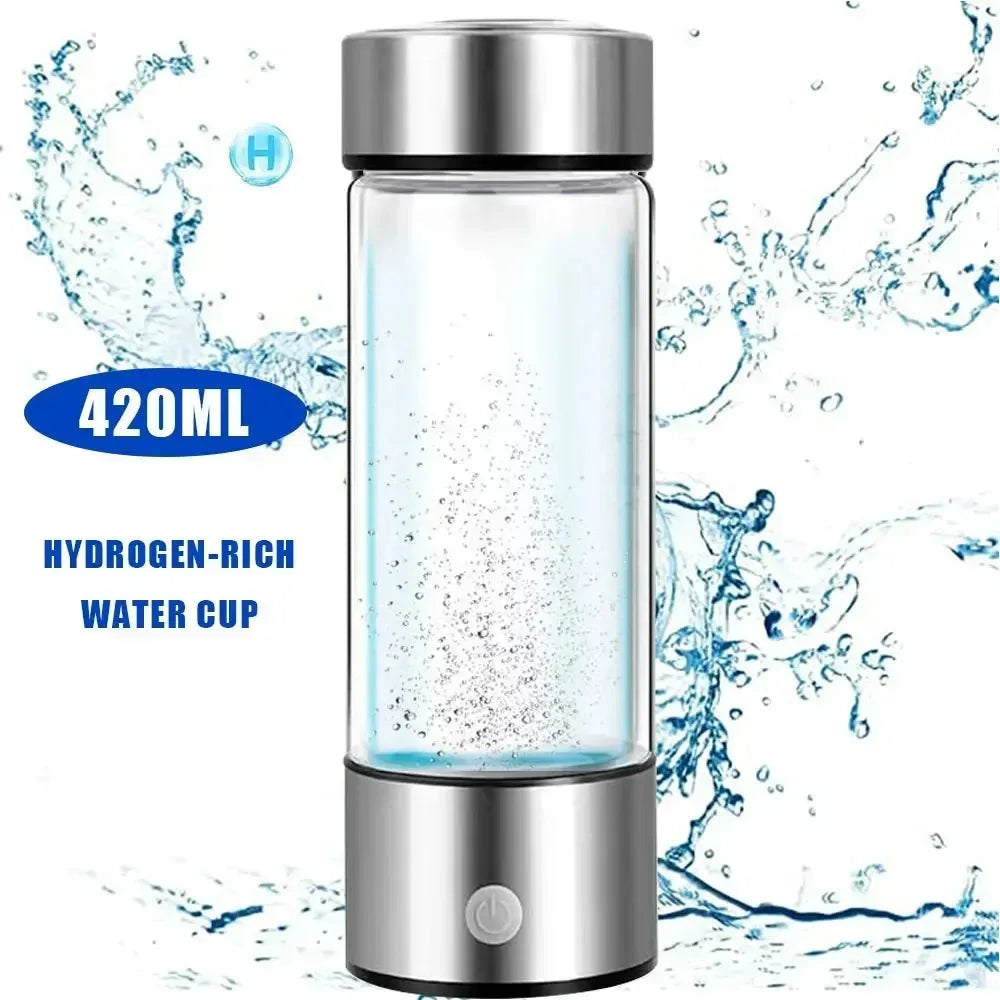HydroGlass – Portable Hydrogen Water Ionizer & Rechargeable Health Cup