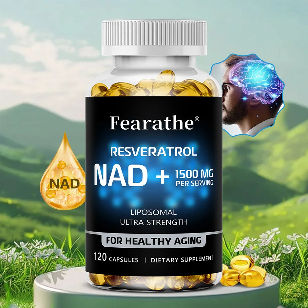 NAD+ Boost – Resveratrol Anti-Aging & Cellular Energy Complex (120 Capsules)