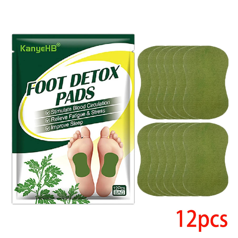 DetoxFoot Patches – Body Toxin Cleanse & Stress Relief Pads (12/24/60 PCS)