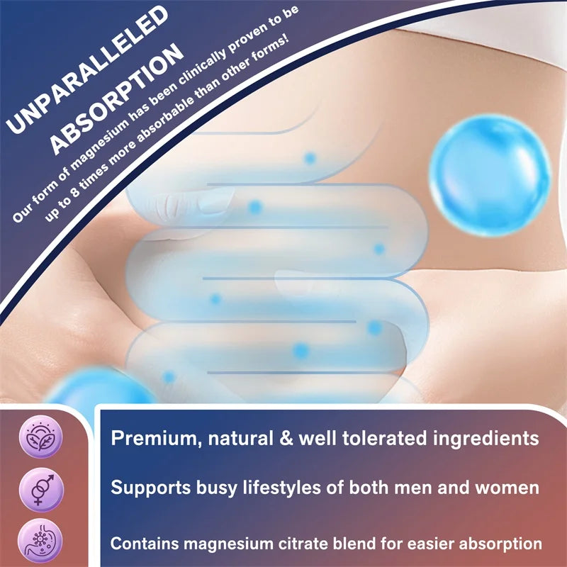MagRelax Complex – Sleep, Muscle & Stress Relief Supplement (60 Capsules)