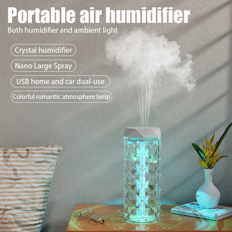 AromaBreeze 400ml – USB Air Humidifier & Essential Oil Diffuser with RGB Light