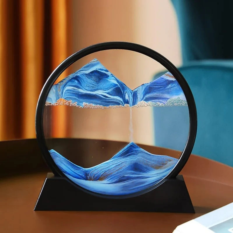 SandScape 3D – Flowing Hourglass Sand Art Picture for Home & Office Decor