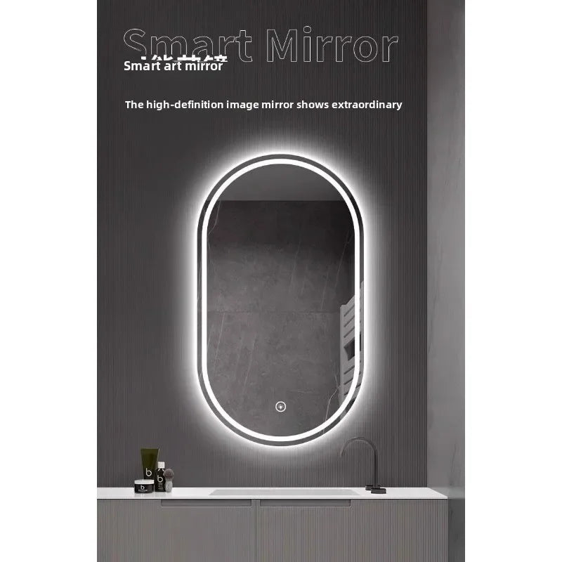 SmartMirror Oval – LED Defogging Bathroom Vanity & Full Body Wall Mirror