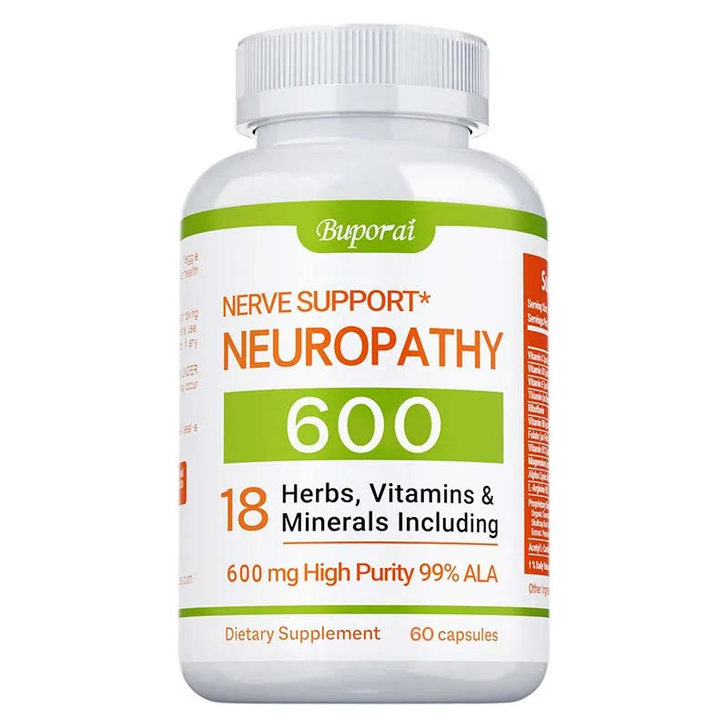 NeuroShield 600mg – Nervous System, Brain & Energy Support (60 Capsules)