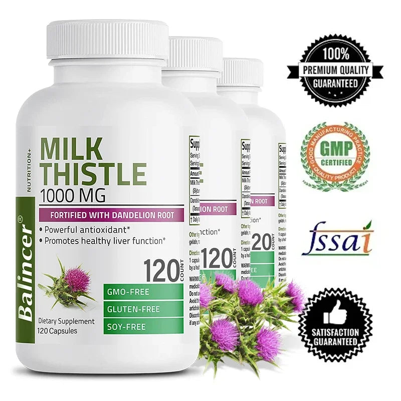 LiverShield – Milk Thistle & Dandelion Root Liver Detox Support (120 Capsules)