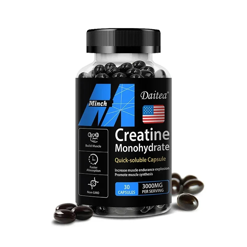 CreaPower 3000mg – Creatine Monohydrate Strength & Muscle Supplement (120 Capsules)