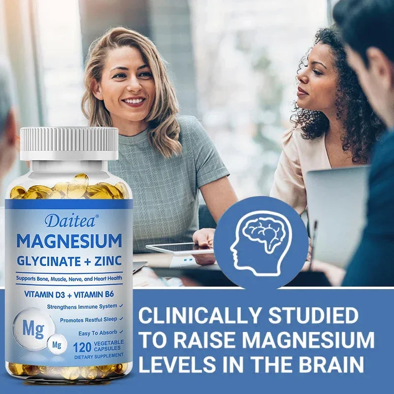 MagZinc Triple – Magnesium, Zinc & D3 Sleep & Bone Support (60 Capsules)