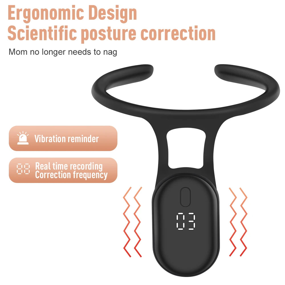 PostureSmart Pro – Real-Time Back & Neck Posture Corrector for Adults & Kids