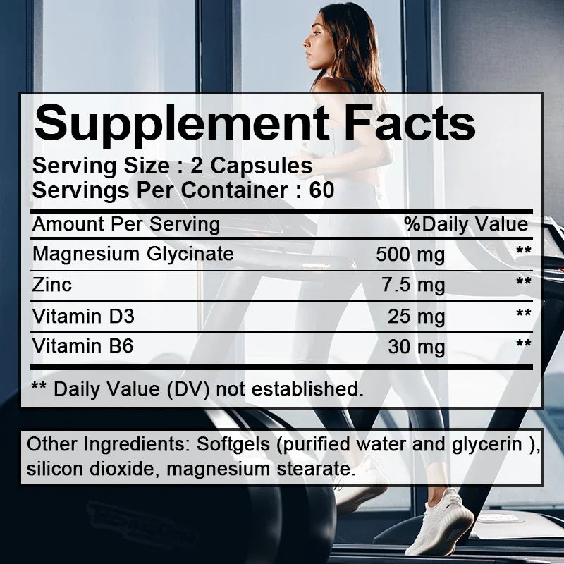 MagZinc Triple – Magnesium, Zinc & D3 Sleep & Bone Support (60 Capsules)