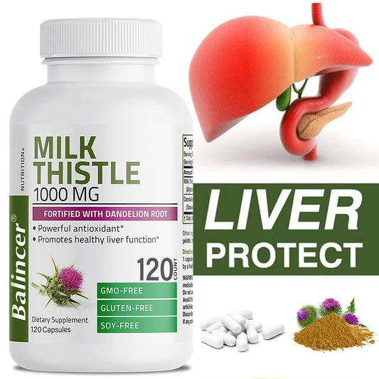 LiverShield – Milk Thistle & Dandelion Root Liver Detox Support (120 Capsules)