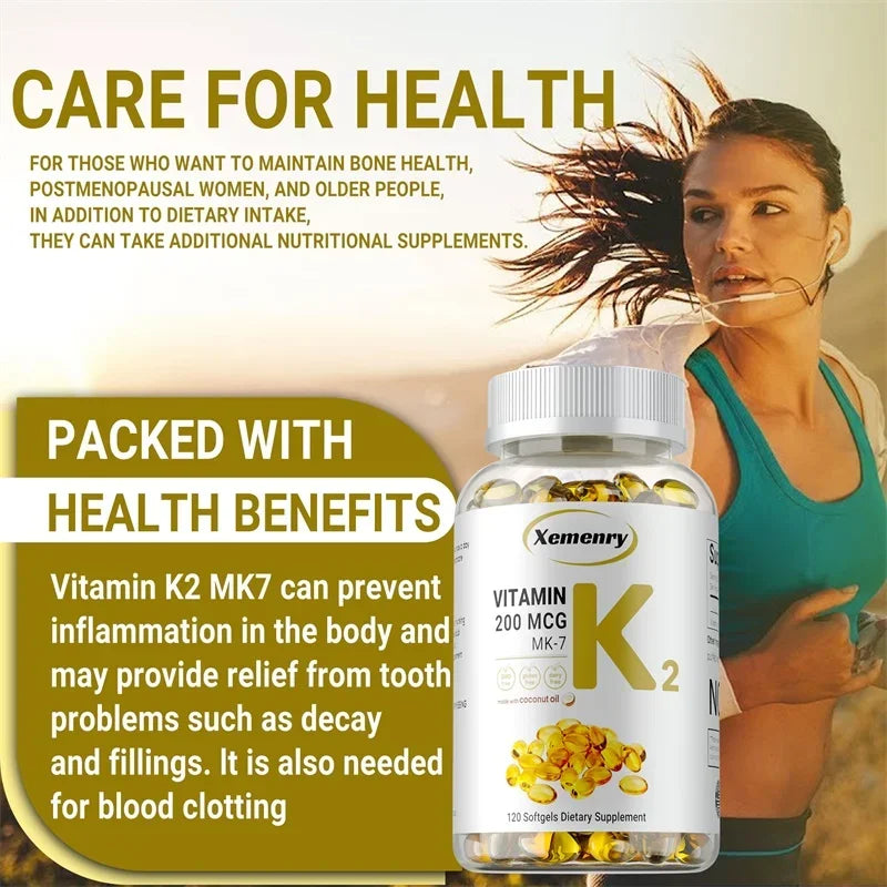 VitaK2 MK-7 – Bone, Heart & Immune Support Supplement (60 Capsules)