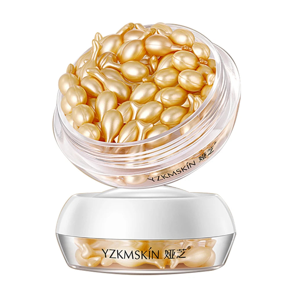 FullereneGlow Capsule Serum – Brightening & Firming Facial Essence (30/60 PCS)