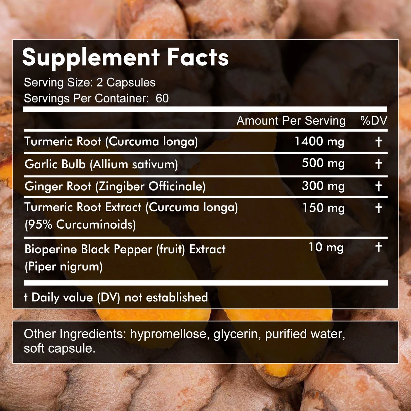 TurmaGold 4-in-1 – Turmeric Ginger & Curcumin Complex (60 Capsules)