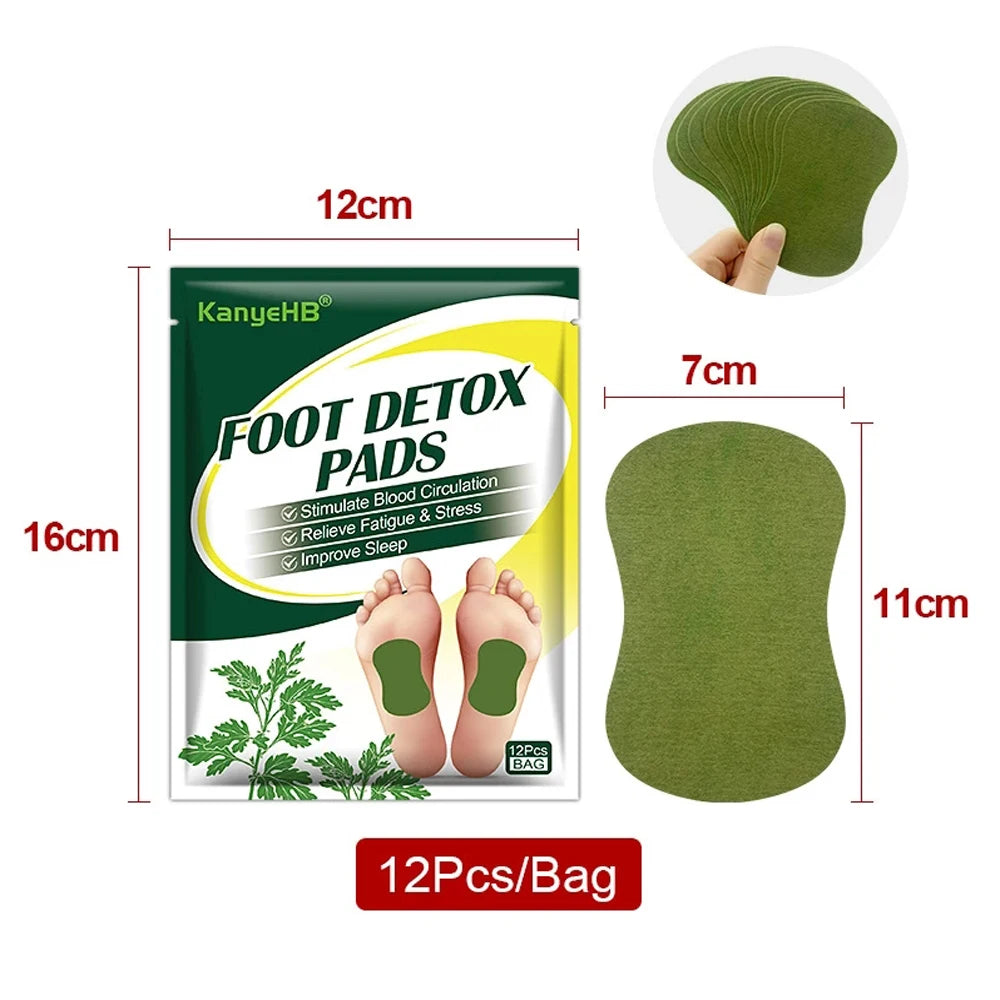 DetoxFoot Patches – Body Toxin Cleanse & Stress Relief Pads (12/24/60 PCS)
