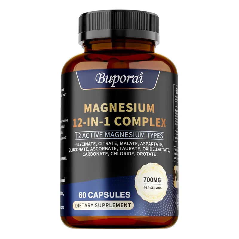MagRelax Complex – Sleep, Muscle & Stress Relief Supplement (60 Capsules)