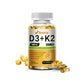VitaD3+K2 – 5000IU Vitamin D3 & MK-7 Bone & Immune Support (60 Capsules)
