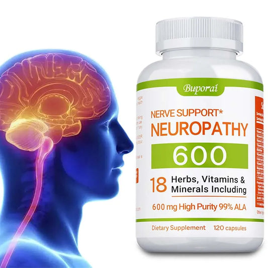 NeuroShield 600mg – Nervous System, Brain & Energy Support (60 Capsules)