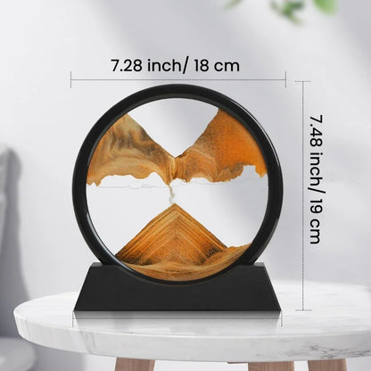 SandScape 3D – Flowing Hourglass Sand Art Picture for Home & Office Decor