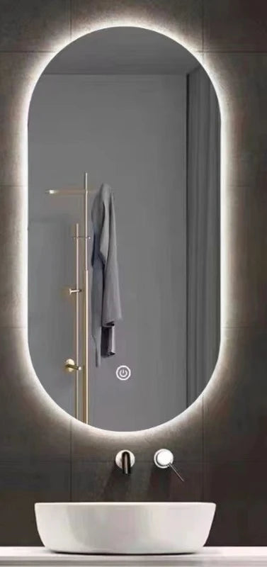 SmartMirror Oval – LED Defogging Bathroom Vanity & Full Body Wall Mirror