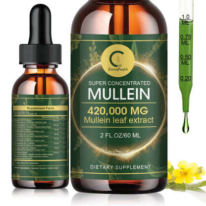 MulleinLung Drops – Lung Cleanse & Respiratory Support Extract (30ml)