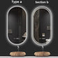 SmartMirror Oval – LED Defogging Bathroom Vanity & Full Body Wall Mirror
