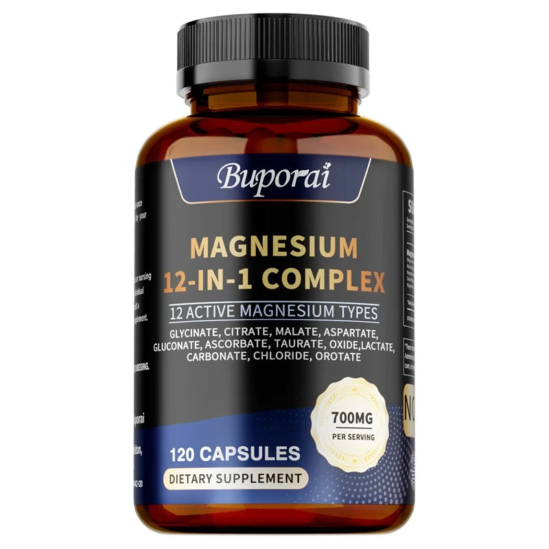 MagRelax Complex – Sleep, Muscle & Stress Relief Supplement (60 Capsules)