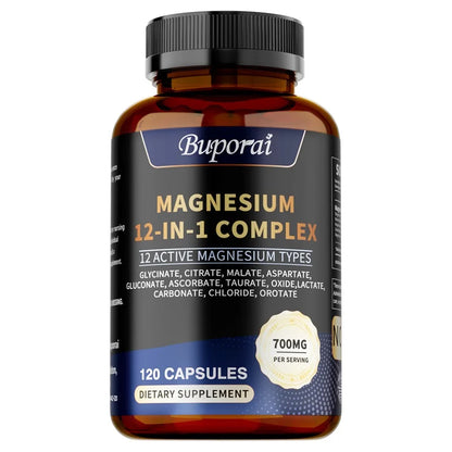 MagRelax Complex – Sleep, Muscle & Stress Relief Supplement (60 Capsules)