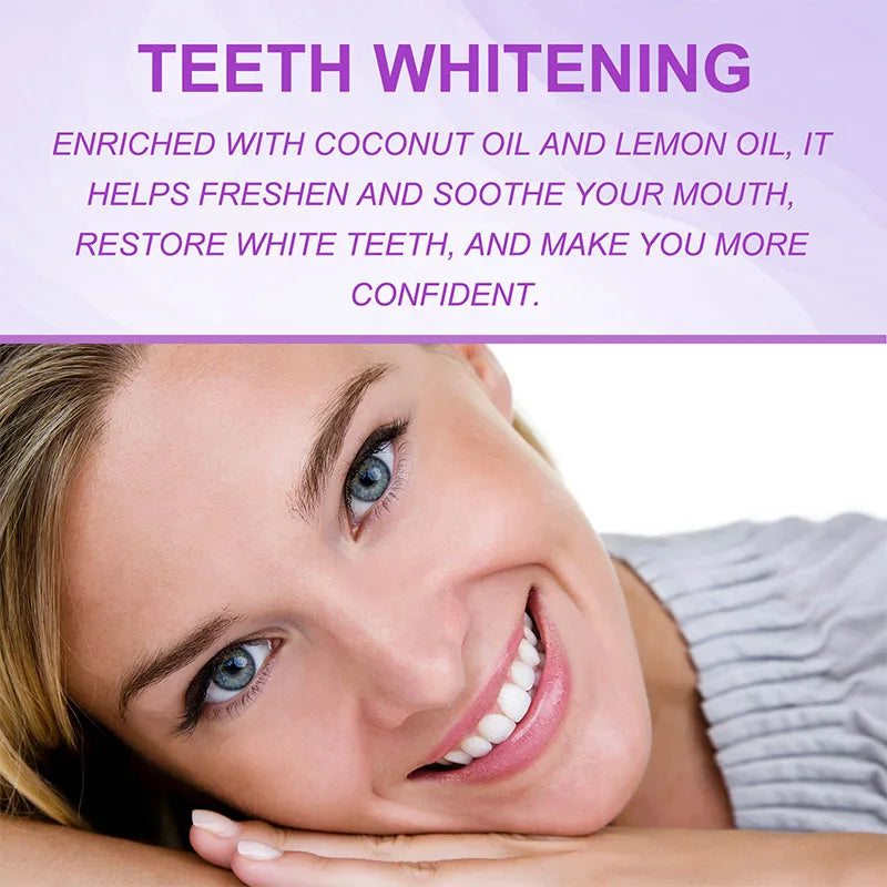 BrightSmile Strips – Purple Teeth Whitening & Dental Cleaning Gel Strips (14 PCS)