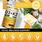 VitaD3+K2 – 5000IU Vitamin D3 & MK-7 Bone & Immune Support (60 Capsules)