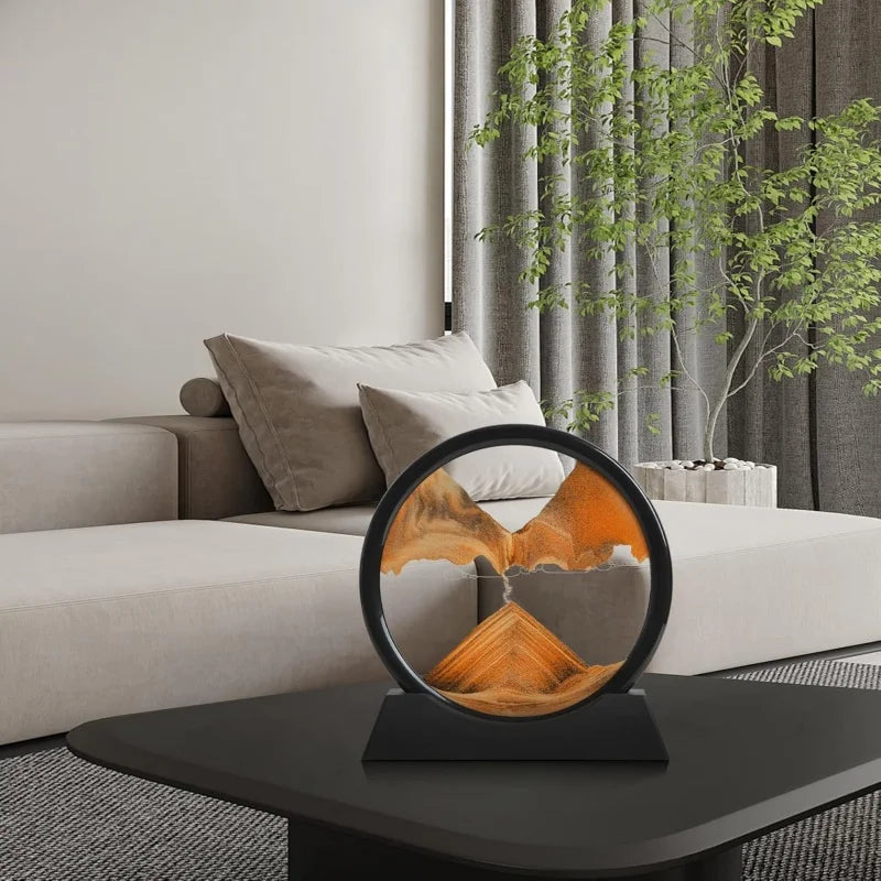 SandScape 3D – Flowing Hourglass Sand Art Picture for Home & Office Decor