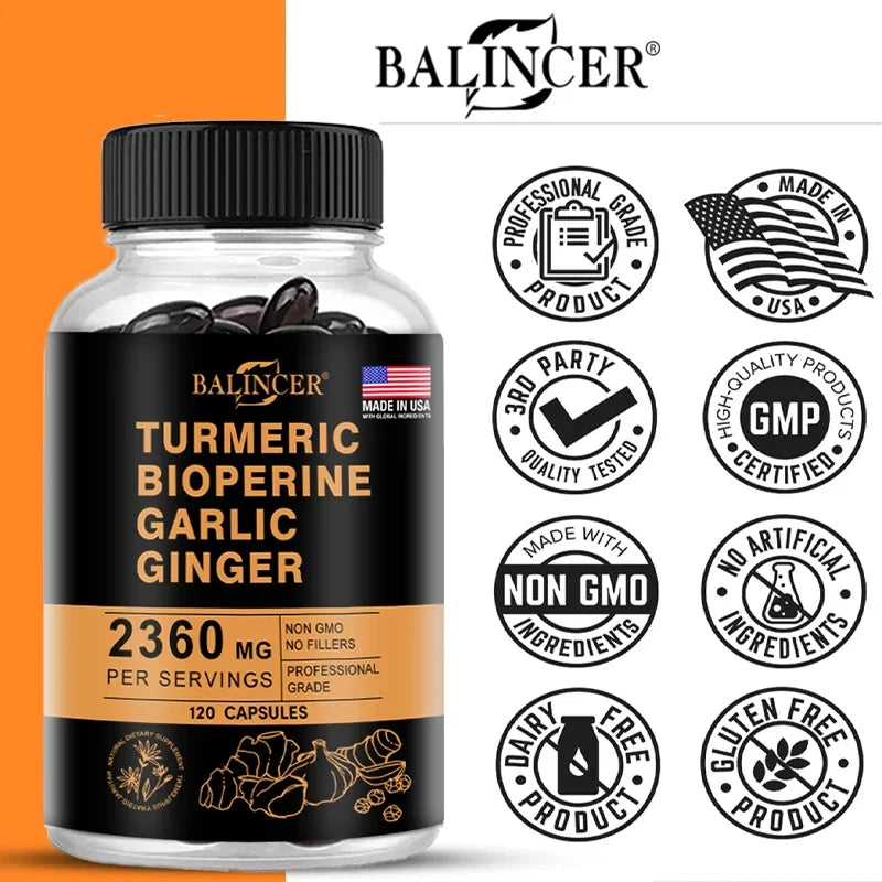 TurmaGold 4-in-1 – Turmeric Ginger & Curcumin Complex (60 Capsules)
