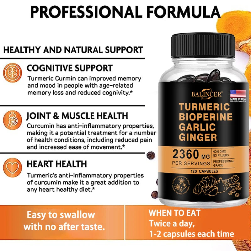 TurmaGold 4-in-1 – Turmeric Ginger & Curcumin Complex (60 Capsules)