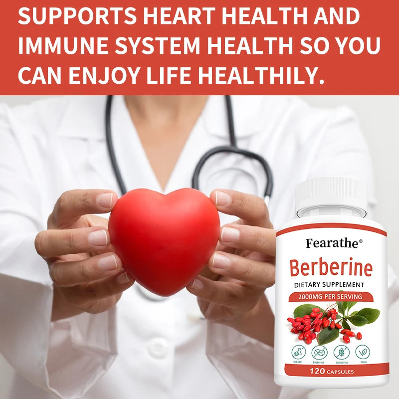 BerberinePlus 2000mg – Cardiovascular & Digestive Health (60 Capsules)