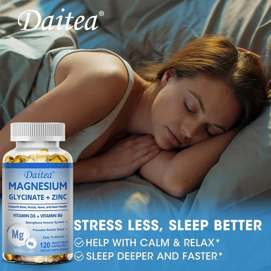 MagZinc Triple – Magnesium, Zinc & D3 Sleep & Bone Support (60 Capsules)