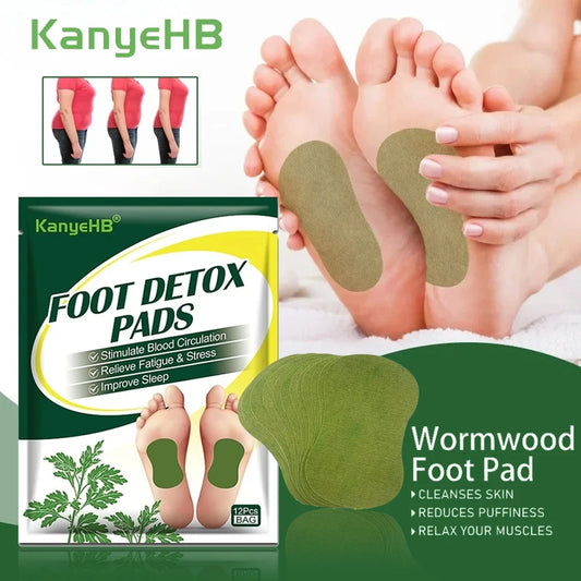 DetoxFoot Patches – Body Toxin Cleanse & Stress Relief Pads (12/24/60 PCS)