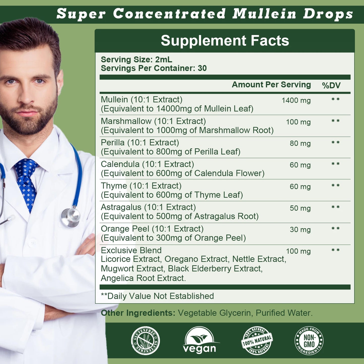 MulleinLung Drops – Lung Cleanse & Respiratory Support Extract (30ml)
