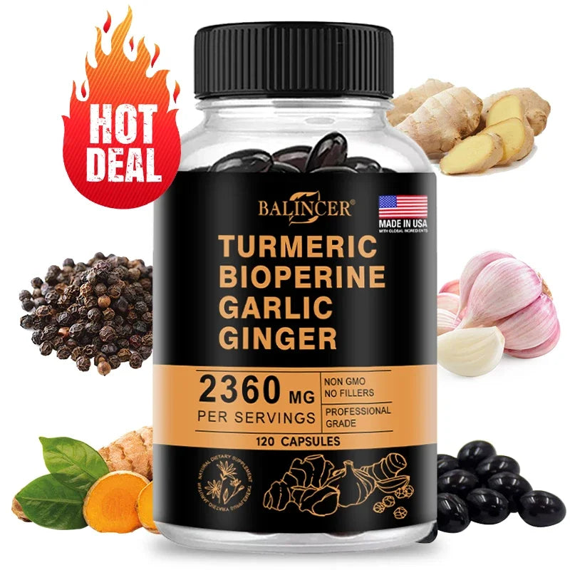 TurmaGold 4-in-1 – Turmeric Ginger & Curcumin Complex (60 Capsules)