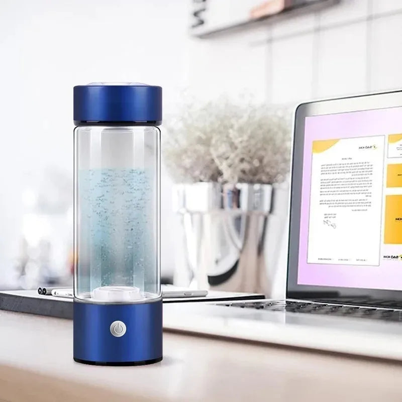 HydroGlass – Portable Hydrogen Water Ionizer & Rechargeable Health Cup