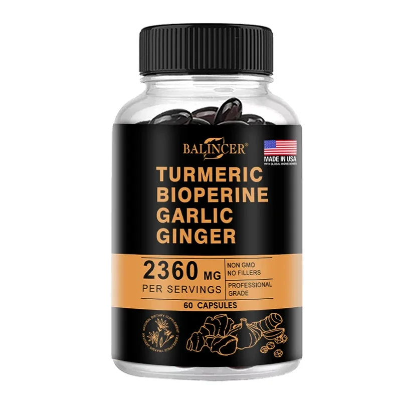 TurmaGold 4-in-1 – Turmeric Ginger & Curcumin Complex (60 Capsules)