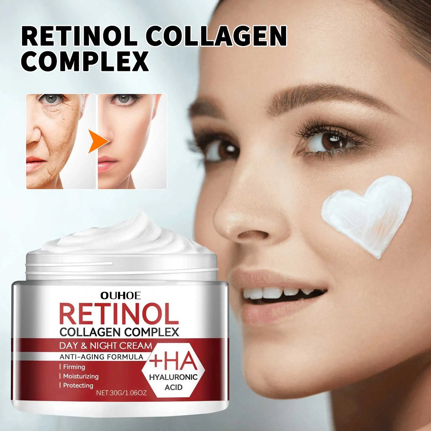 GlowFirm Retinol – Collagen Day & Night Face Cream (50ml)