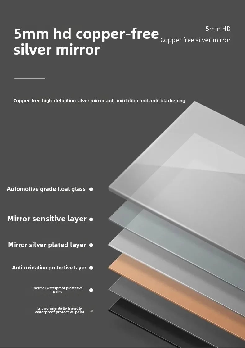 SmartMirror Oval – LED Defogging Bathroom Vanity & Full Body Wall Mirror