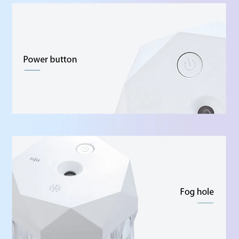 AromaBreeze 400ml – USB Air Humidifier & Essential Oil Diffuser with RGB Light