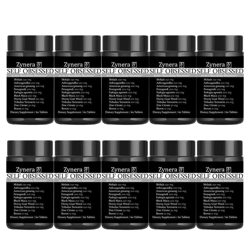 ManForce Trio – Ashwagandha, Shilajit & Maca Men's Vitality Supplement (60 Capsules)