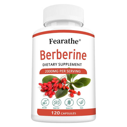 BerberinePlus 2000mg – Cardiovascular & Digestive Health (60 Capsules)