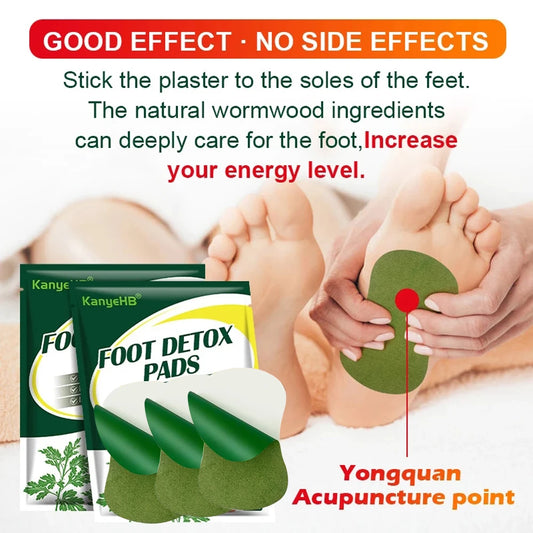 DetoxFoot Patches – Body Toxin Cleanse & Stress Relief Pads (12/24/60 PCS)