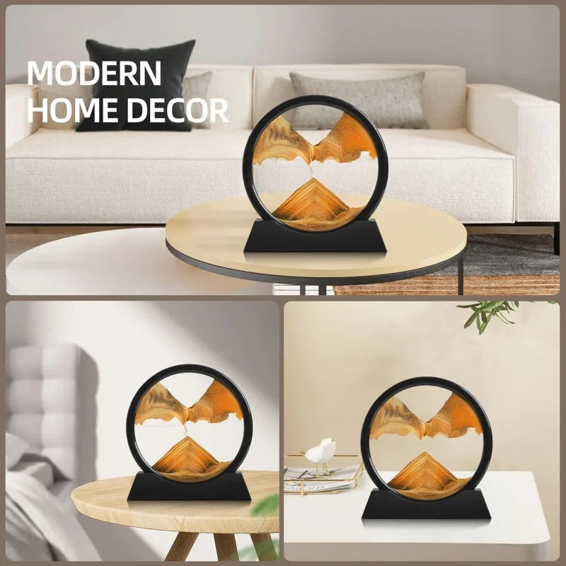 SandScape 3D – Flowing Hourglass Sand Art Picture for Home & Office Decor